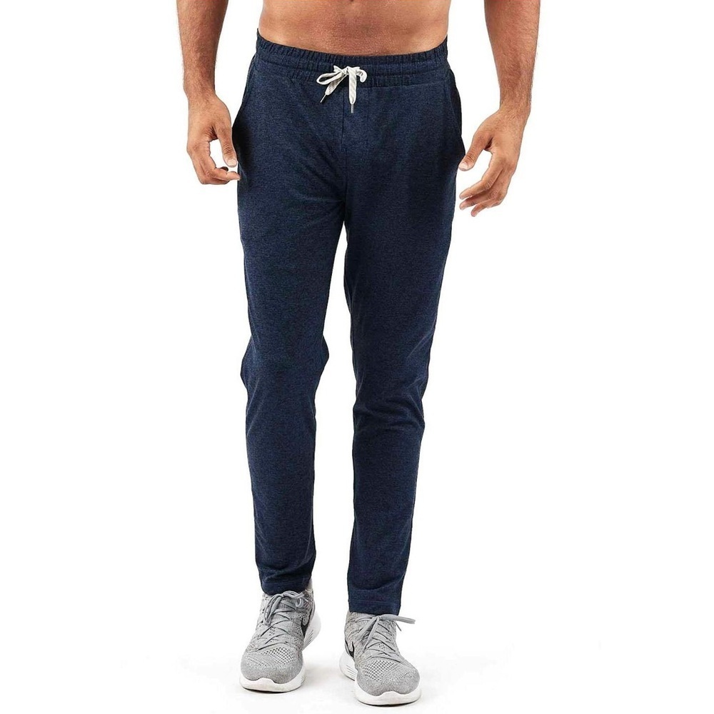 Vuori Ponto Performance Pant in Heathered Navy Blue Small